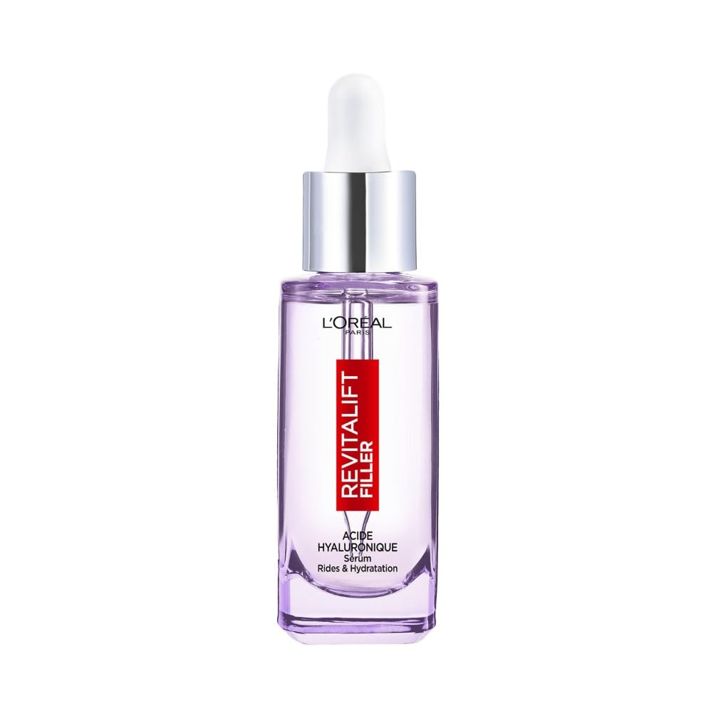 L’Oréal Paris Sérum Anti-Rides & Anti-Âge 1.5% Acide Hyaluronique Pur – 30 ml pour tous types de peau, Réduction des rid