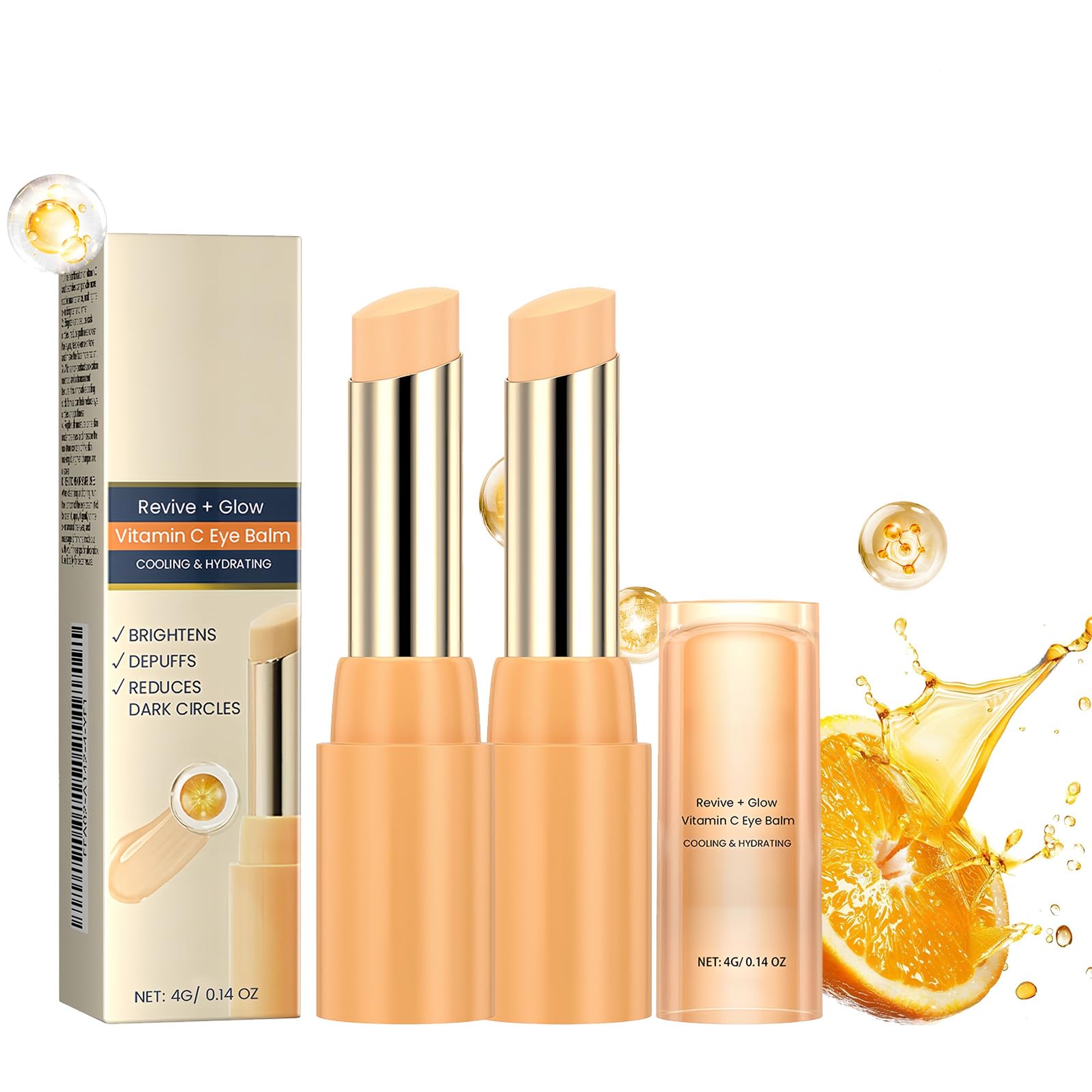 Biotherm Crème Anti-Age Yeux Contour Anti-Rides avec Vitamine C & Rétinol, Réduit les Cernes et illumine le Teint, Baume